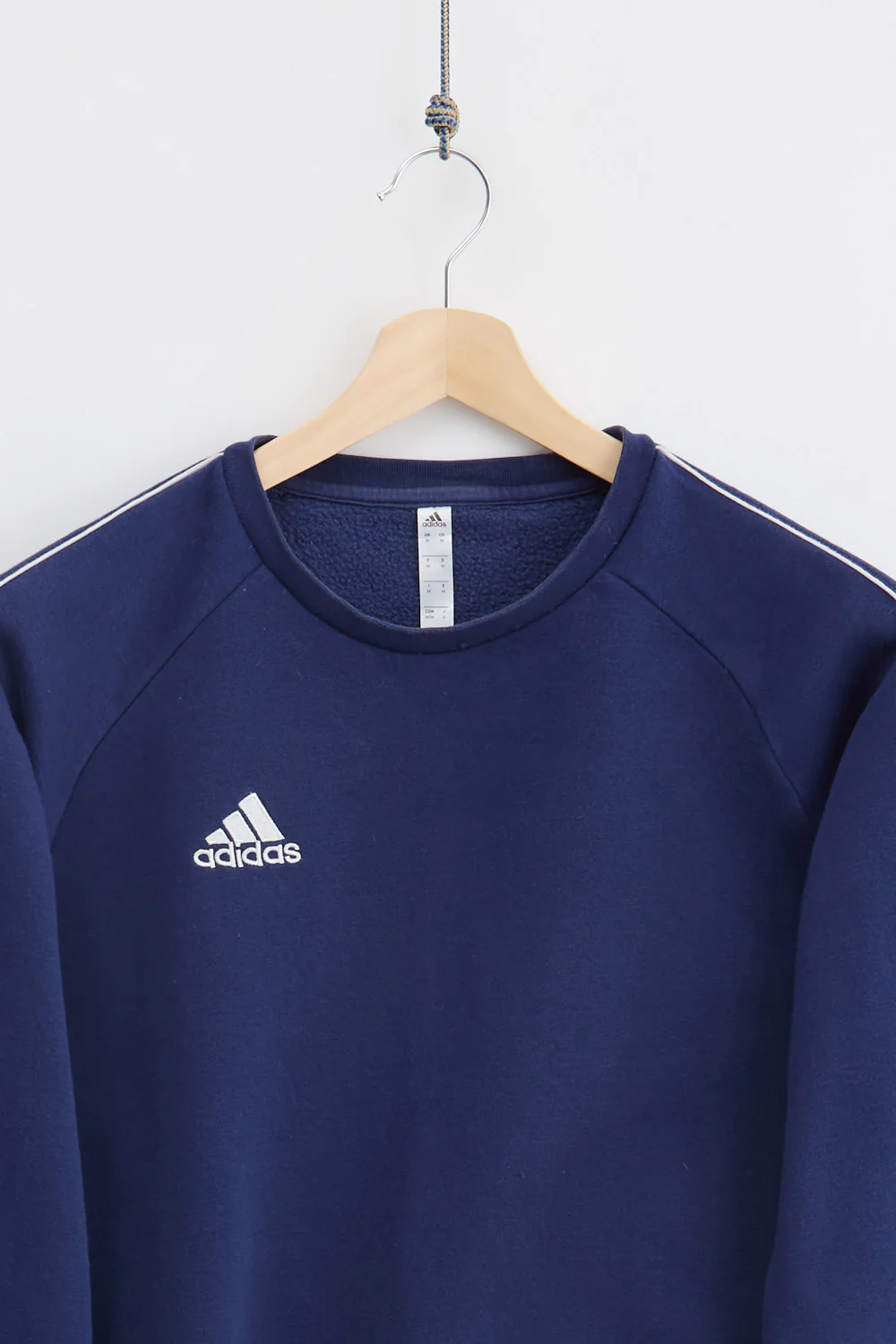 Striped Adidas Crewneck Sweatshirt (M) - Image 2