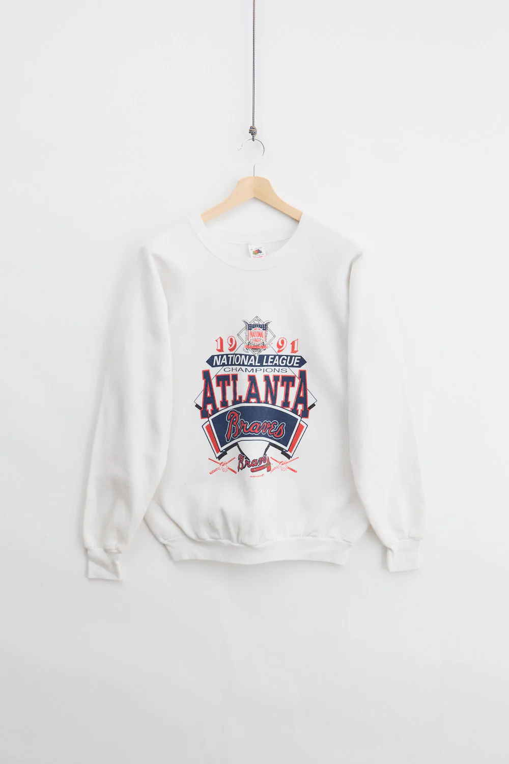 1991 Atlanta Braves Champion Crewneck Sweatshirt (XL)