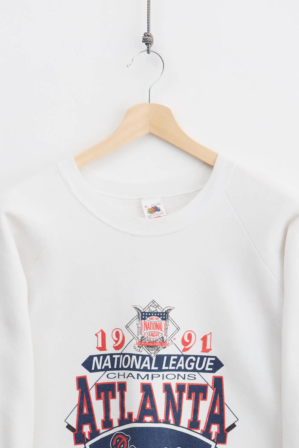1991 Atlanta Braves Champion Crewneck Sweatshirt (XL) - Image 2