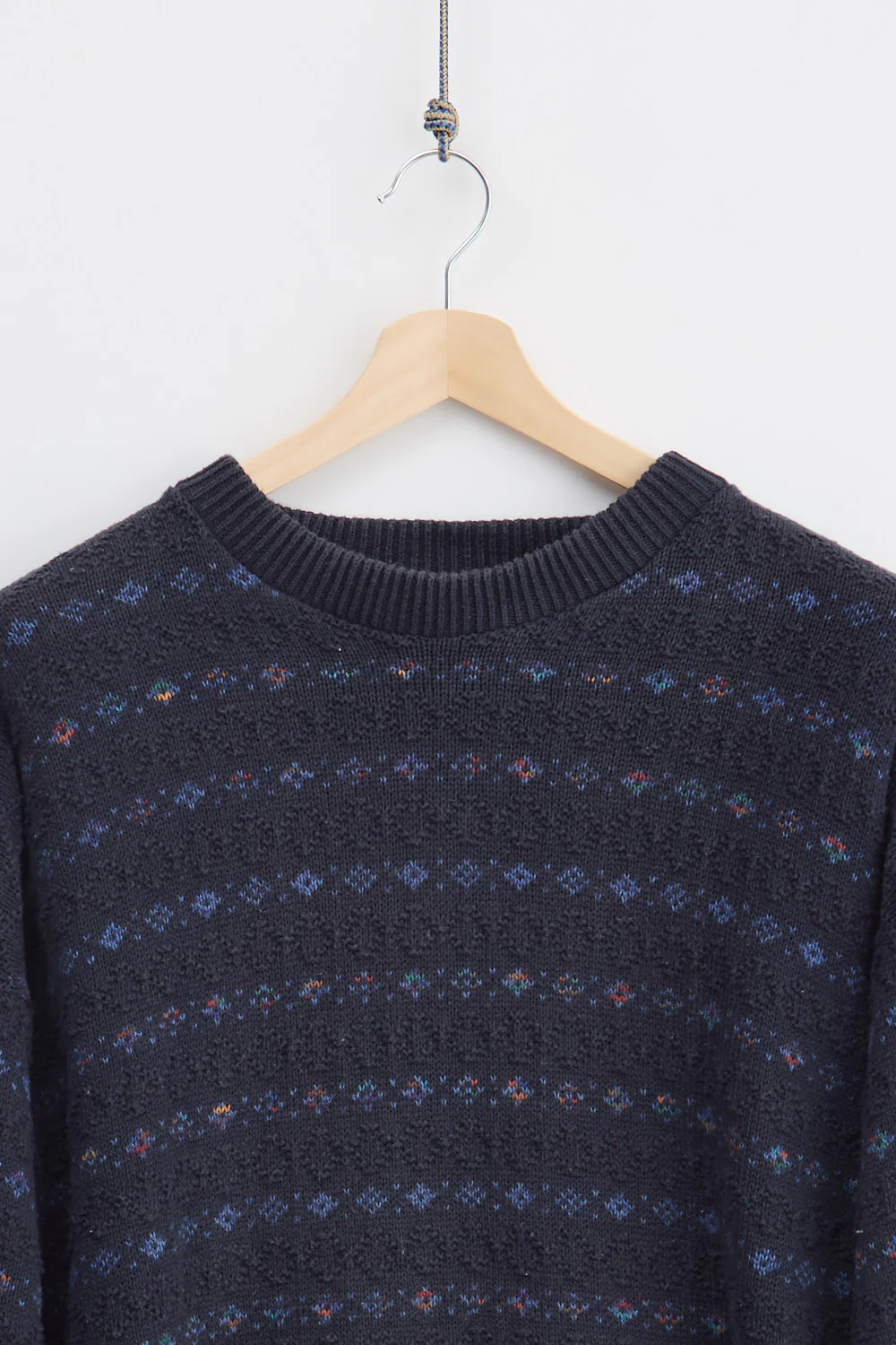 Striped Cotton Knit Sweater (L) - Image 2