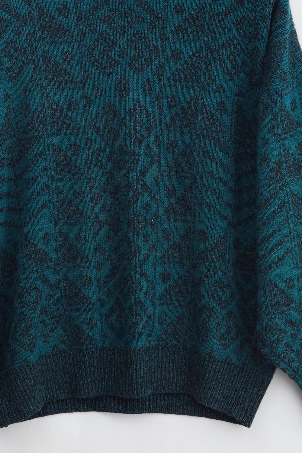 Striped Wool Knit Sweater (L) - Image 2