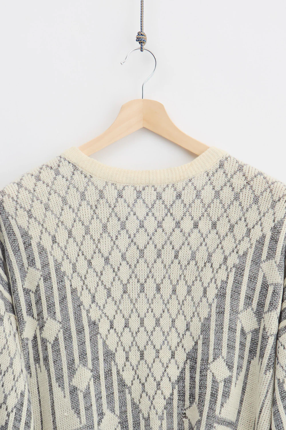 Multi-Striped Jaquard Knit Sweater (XL) - Image 2