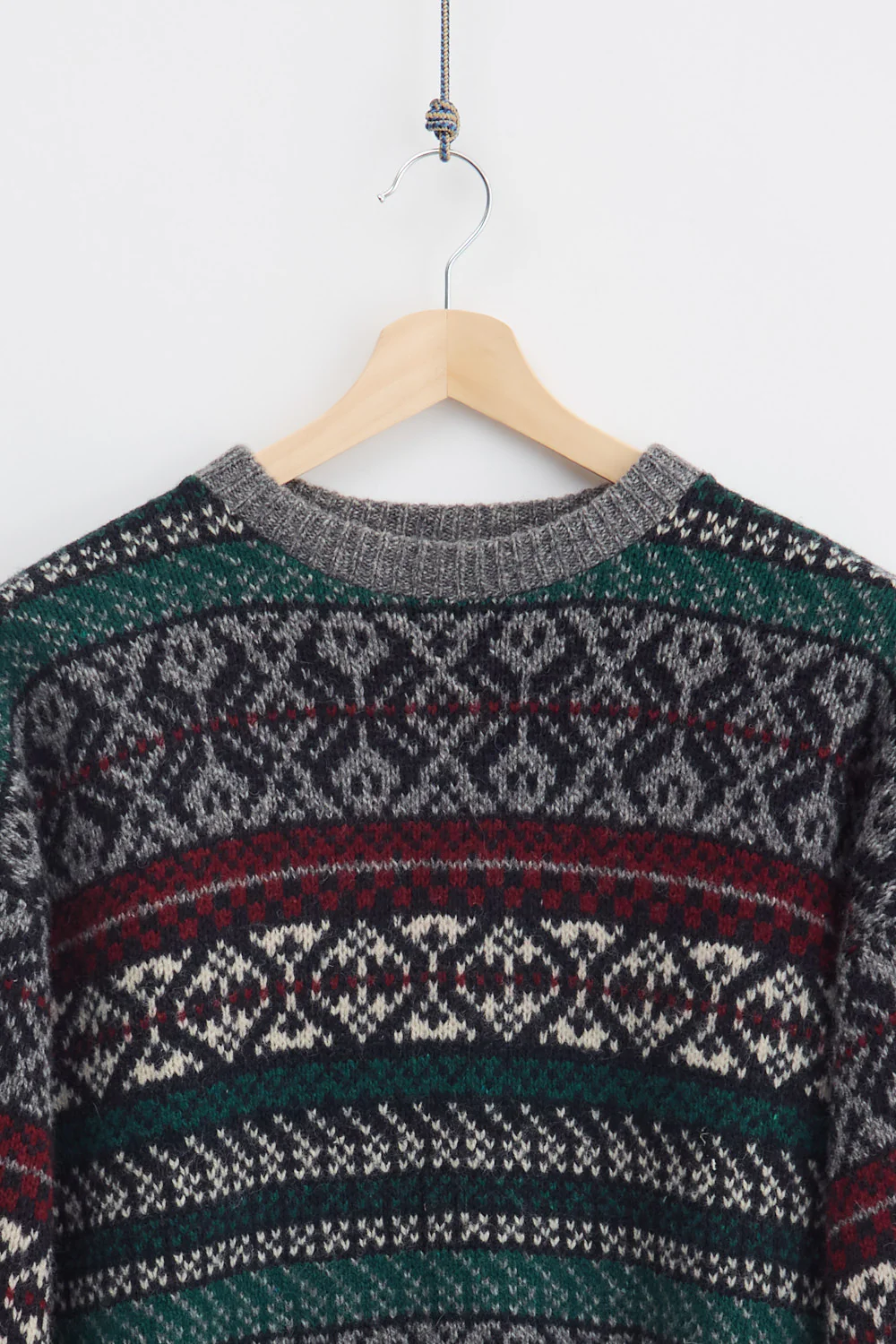 Traditional Norwegian Wool Knit Sweater (XL) - Image 2