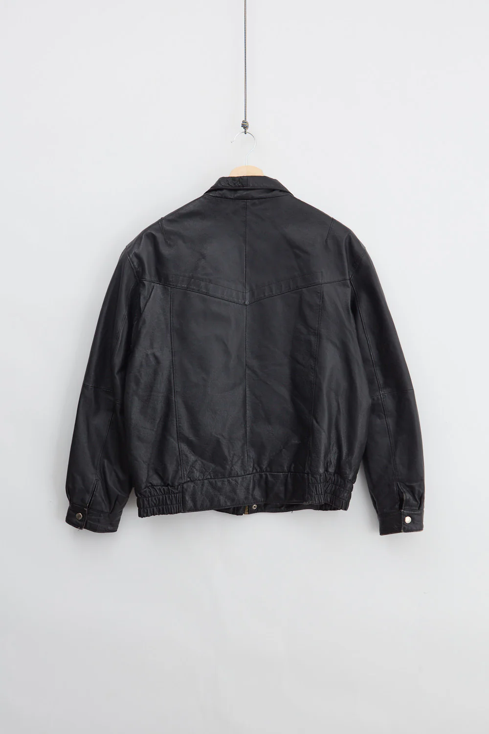 Leather Bomber Jacket (M)