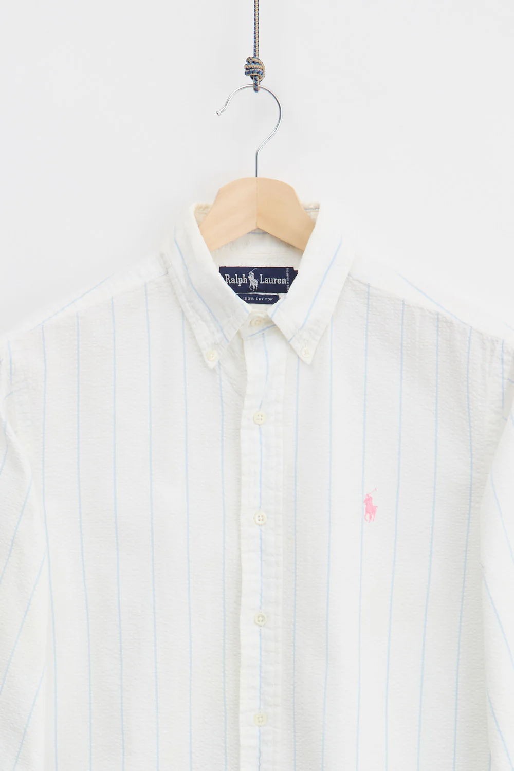 Ralph Lauren Seersucker Shirt (M) - Image 2