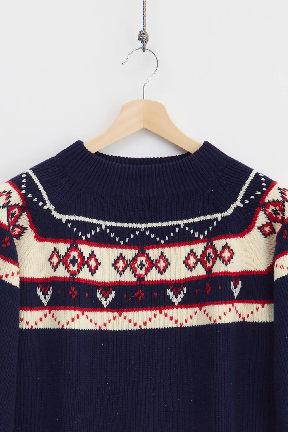 Setesdal Pattern Mock Neck Sweater (L) - Image 2