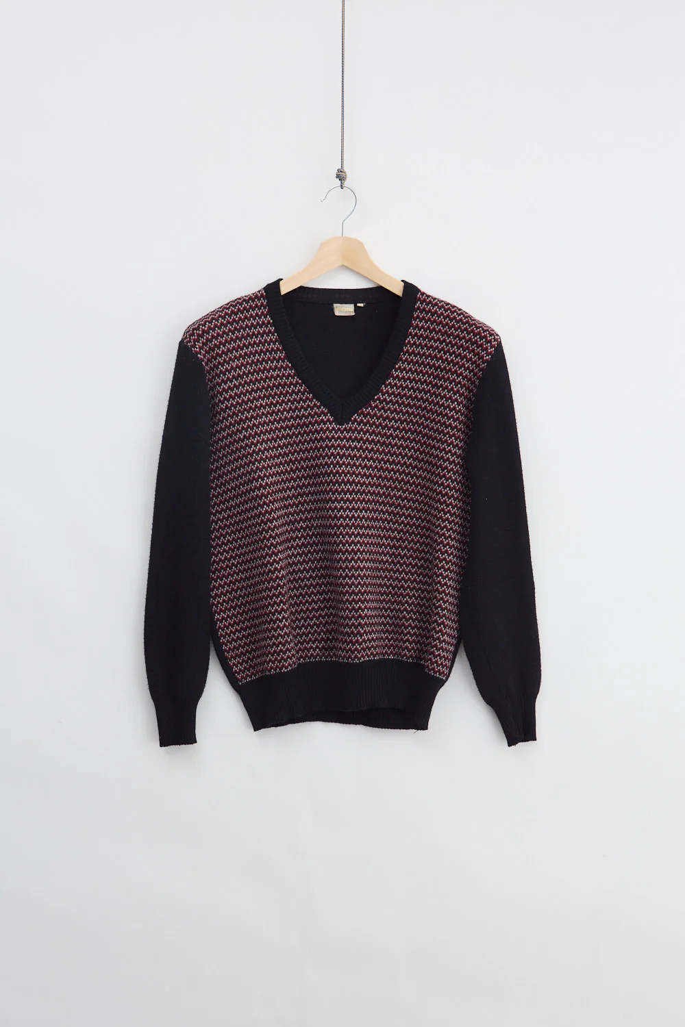 Jaquard Wool Knit Sweater (M) - Image 2