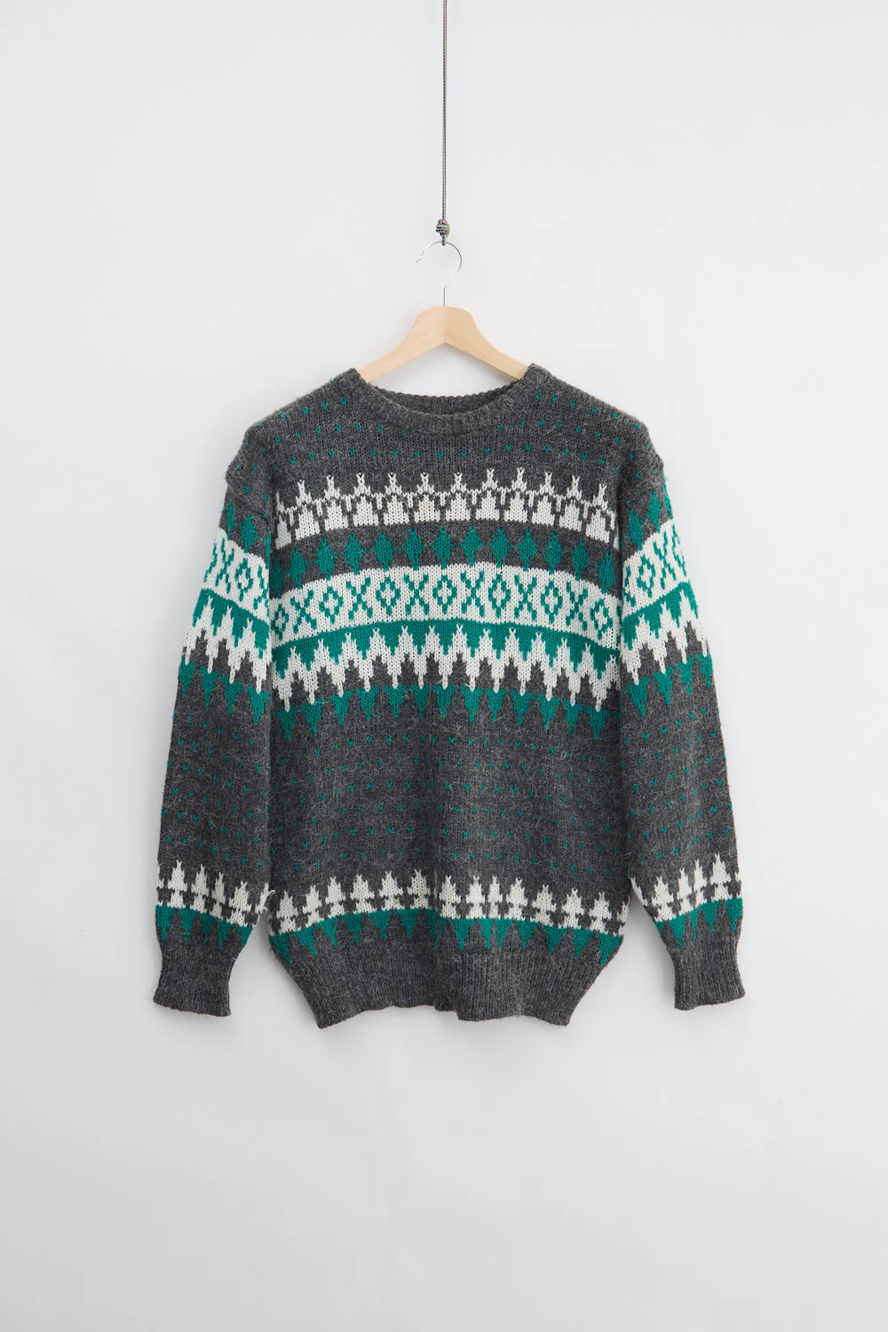 Setesdal Pattern Knit Sweater (XL)