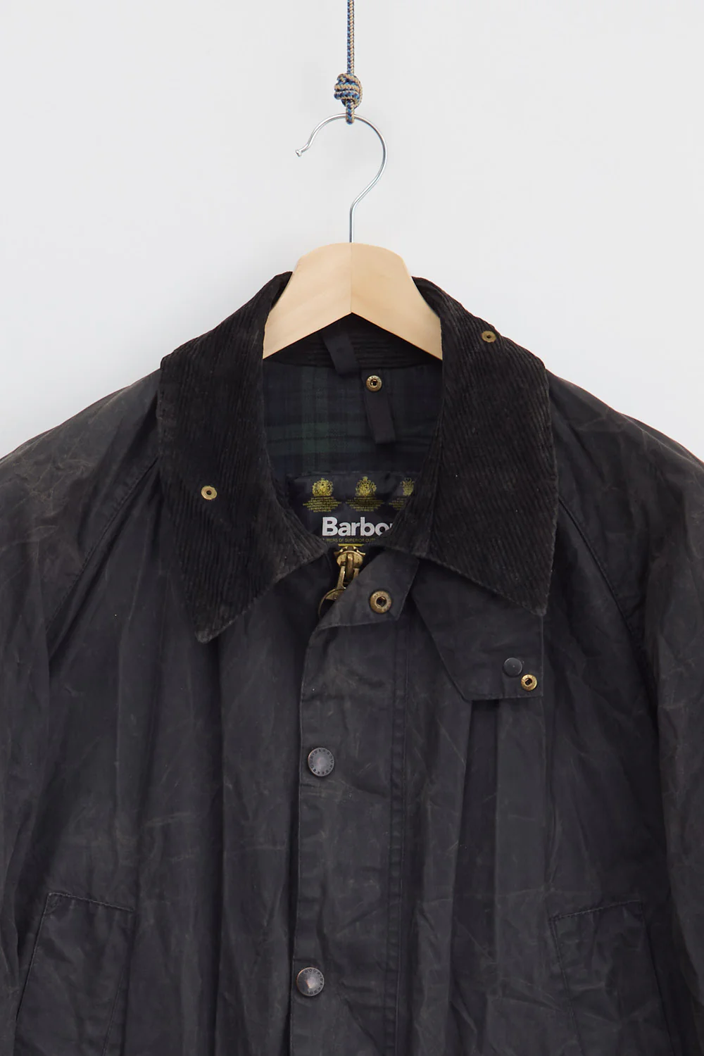 90's Barbour Bedale Waxed Jacket (L) - Image 3