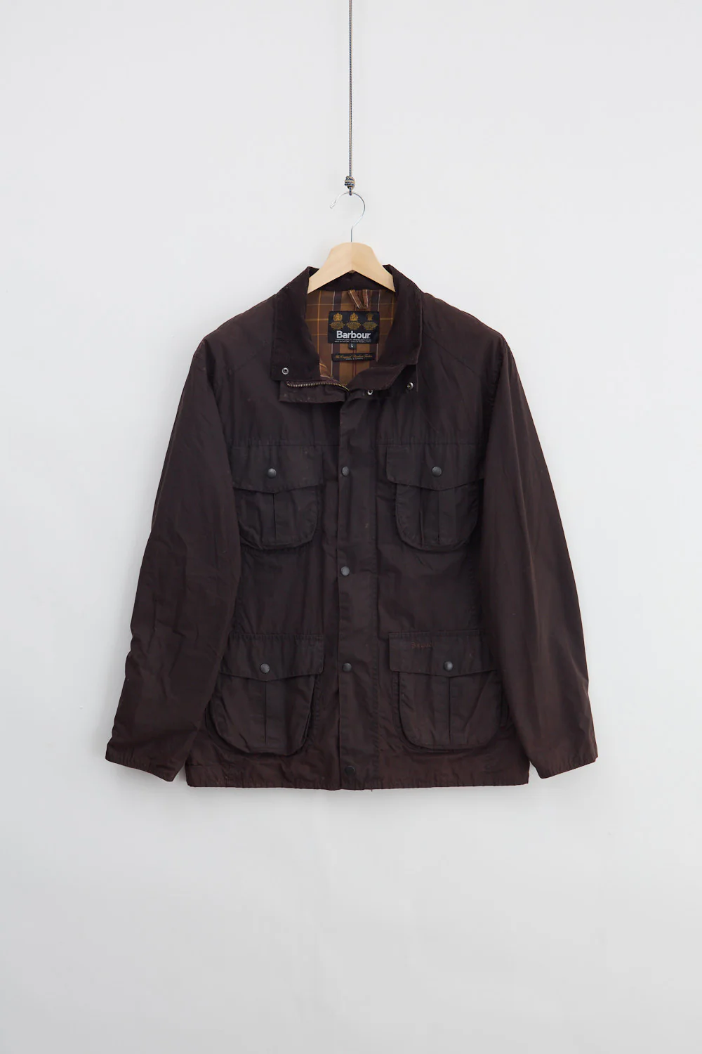 00's Barbour Flyweight Utility Waxed Jacket (L)