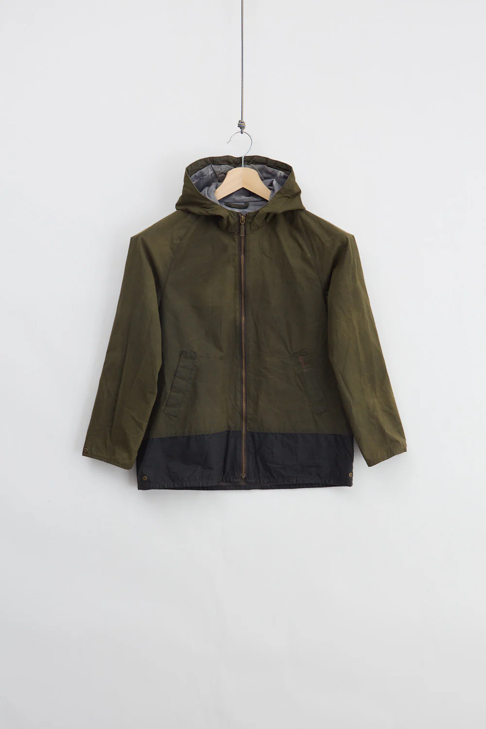 Kid's Barbour Hooded Waxed Jacket (XL)