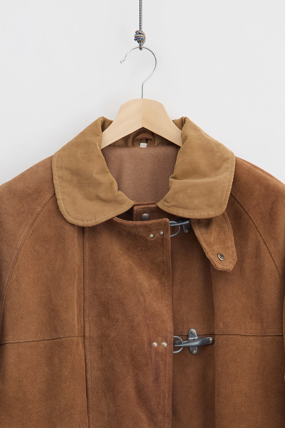 90's Heavyweight Suede Fireman Clasp Coat (XL) - Image 3