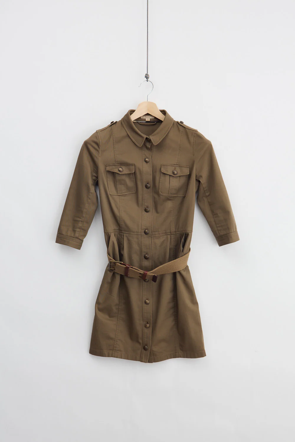 Burberry Womens Brit Button Up Shirt Dress (S)