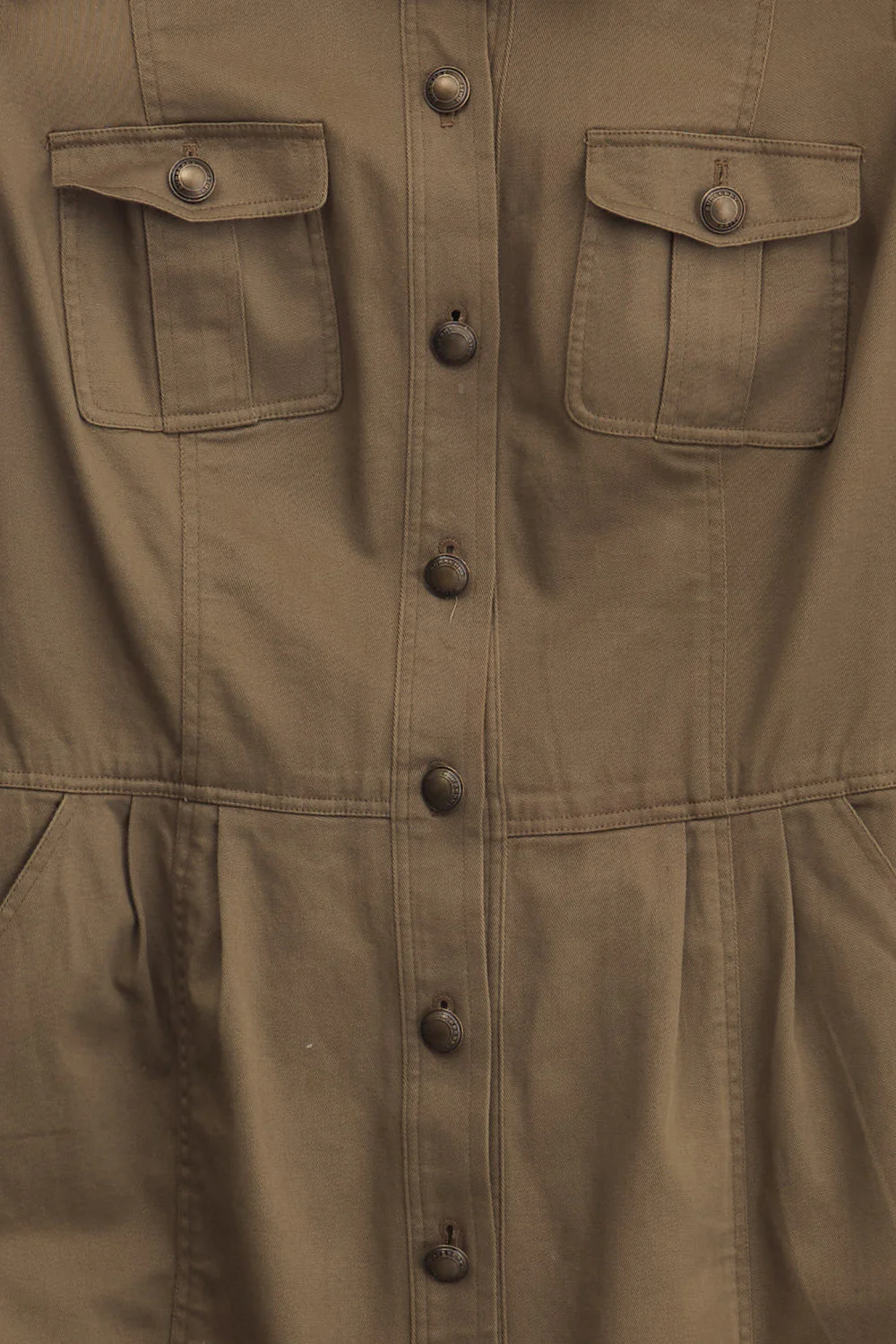 Burberry Womens Brit Button Up Shirt Dress (S) - Image 3