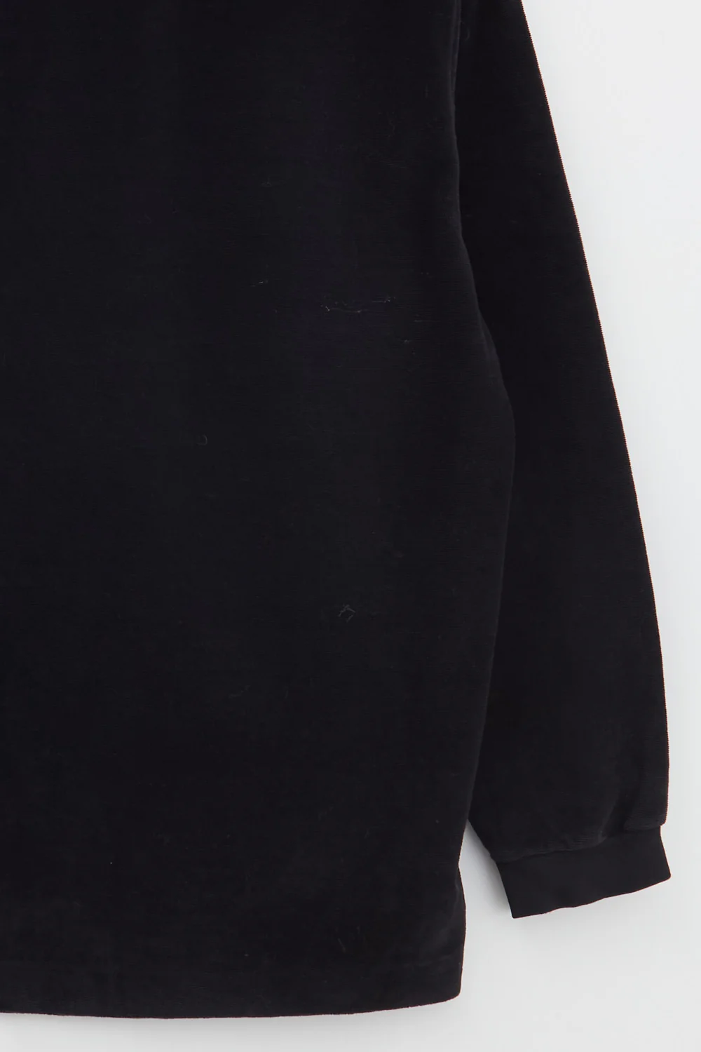Burberry Long Sleeve Velour Zip Polo (L) - Image 2
