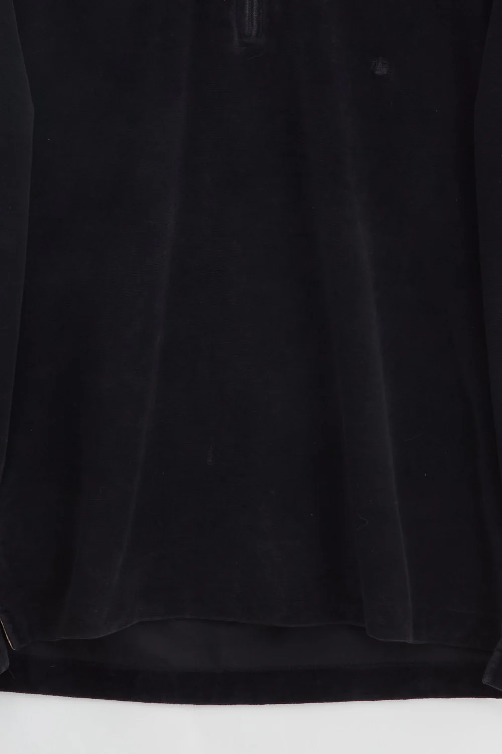 Burberry Long Sleeve Velour Zip Polo (L) - Image 3