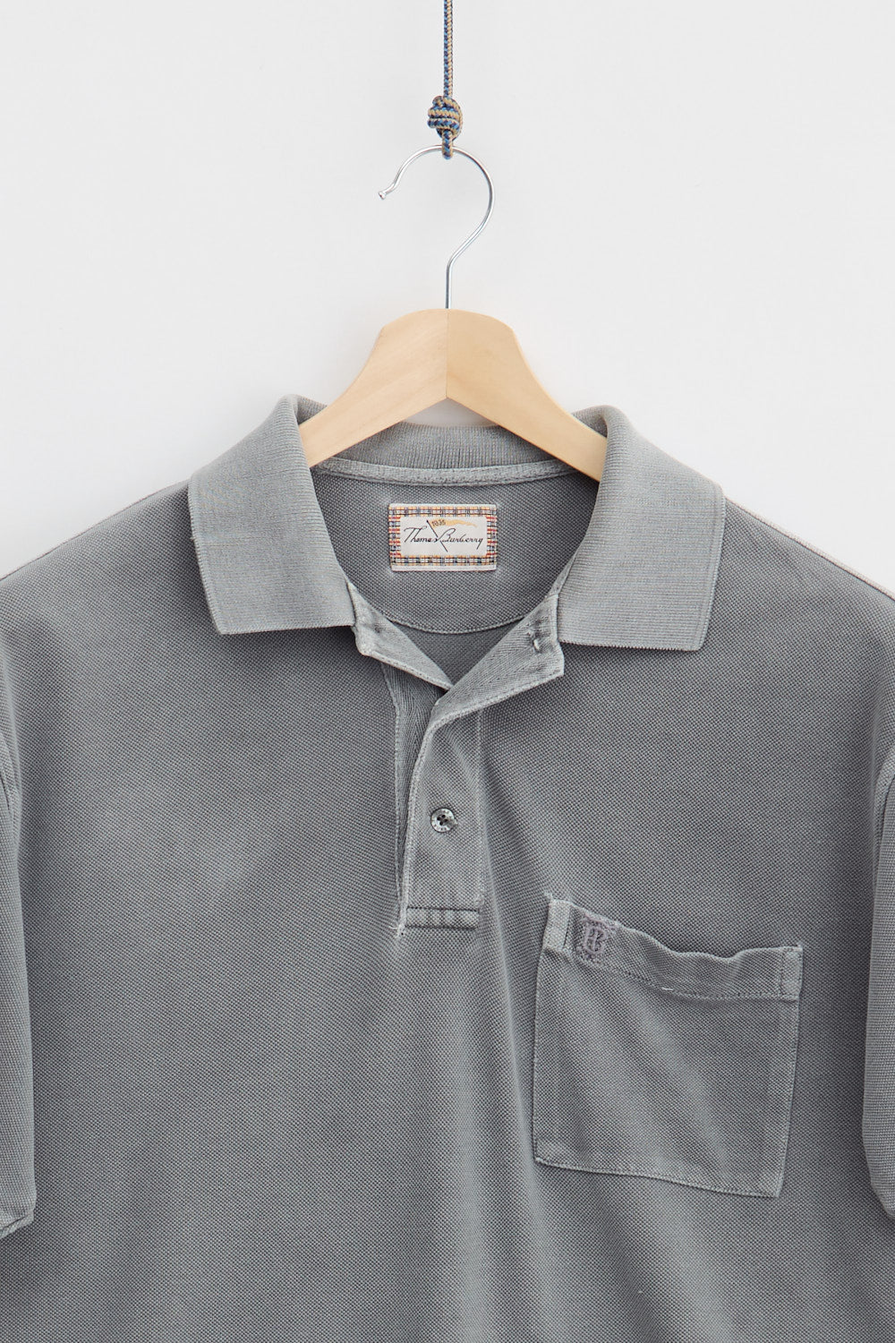 Thomas Burberry Pique Polo  (M) - Image 2