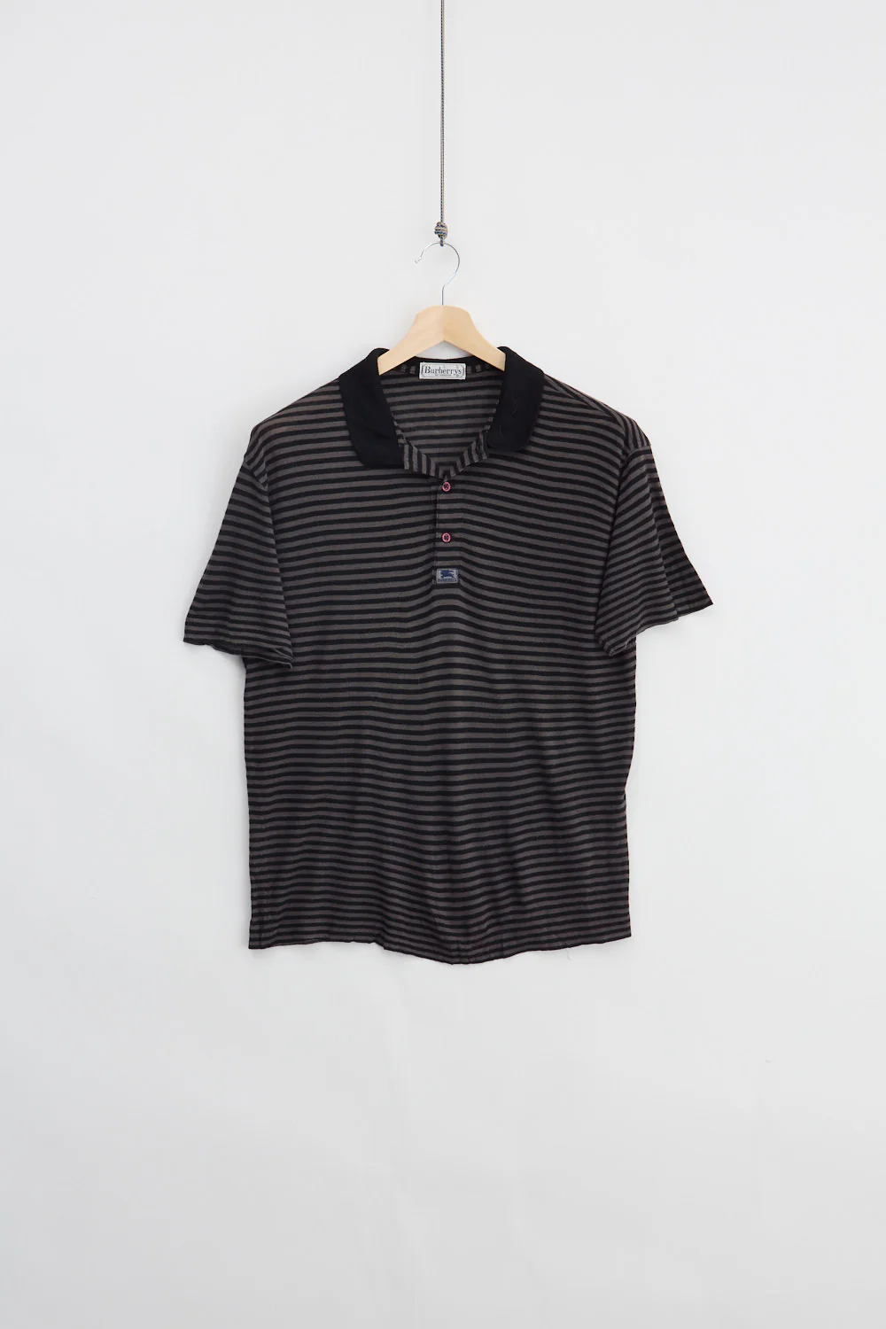 90's Burberry Silk Polo  (M)