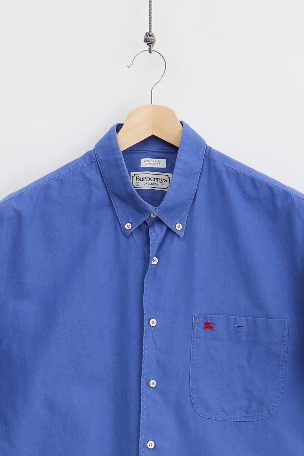 90's Burberry Short Sleeve Shirt (L) - Image 2