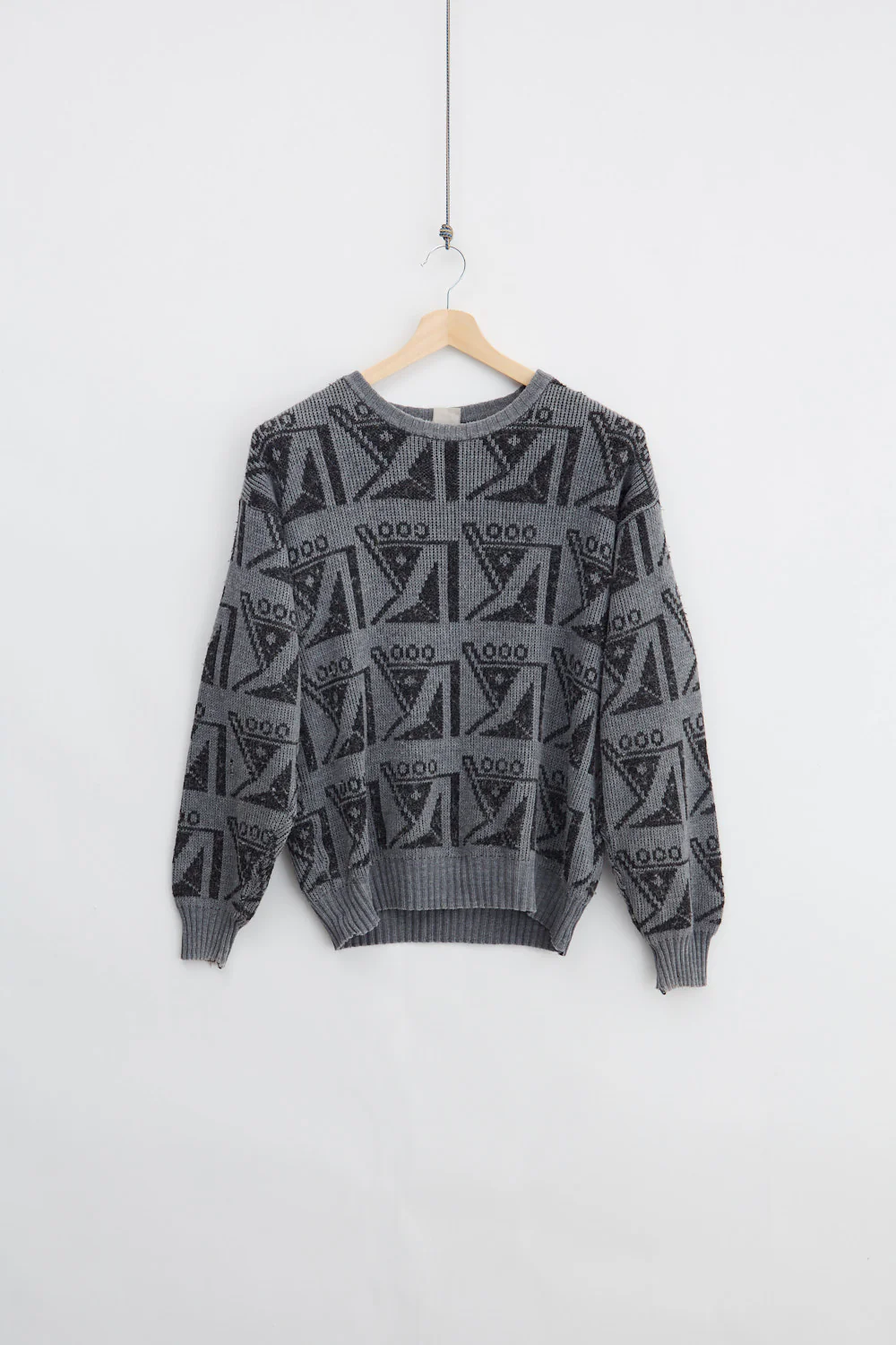 Pattern Jaquard Knit Sweater (S)
