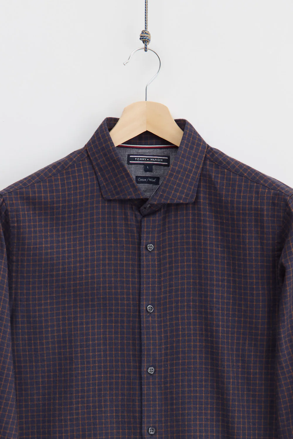 Tommy Hilfiger Wool Checked Shirt  (L) - Image 2