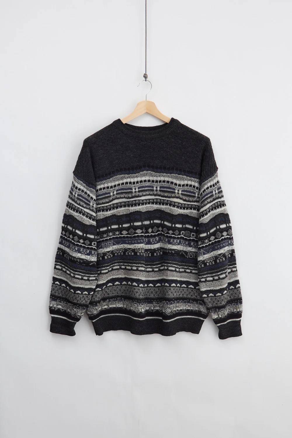 Jaquard Wool Knit Sweater (XL)