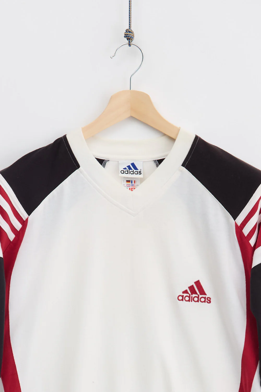 Adidas Striped Tee (L) - Image 2