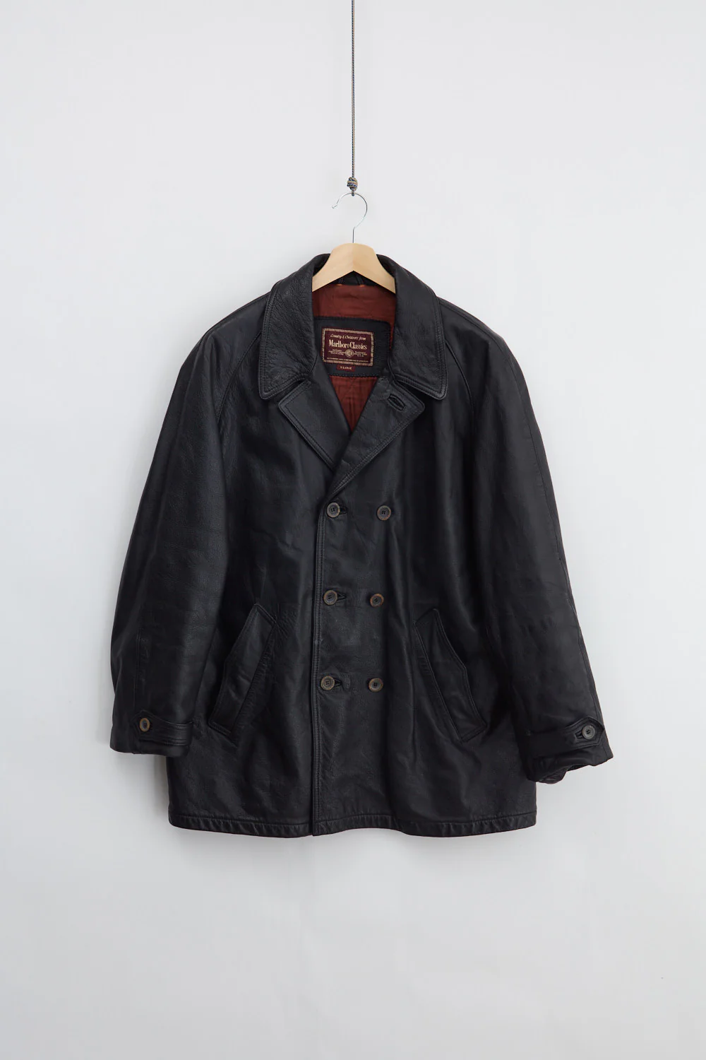 Marlboro Classics Leather Carcoat (XL)