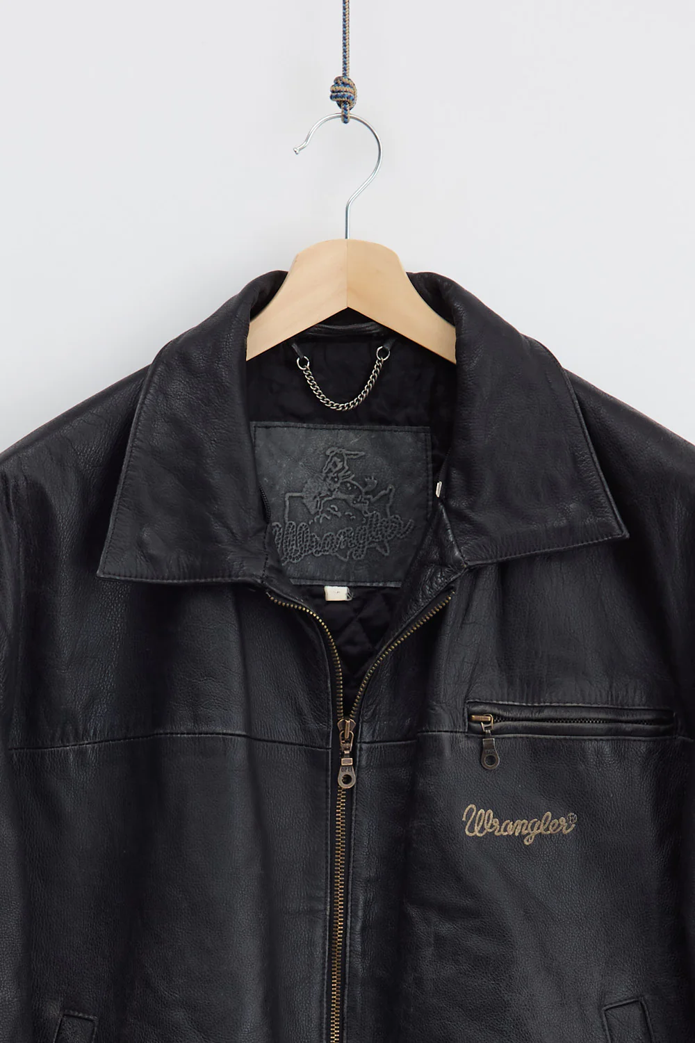 Wrangler Leather Jacket (2XL) - Image 3
