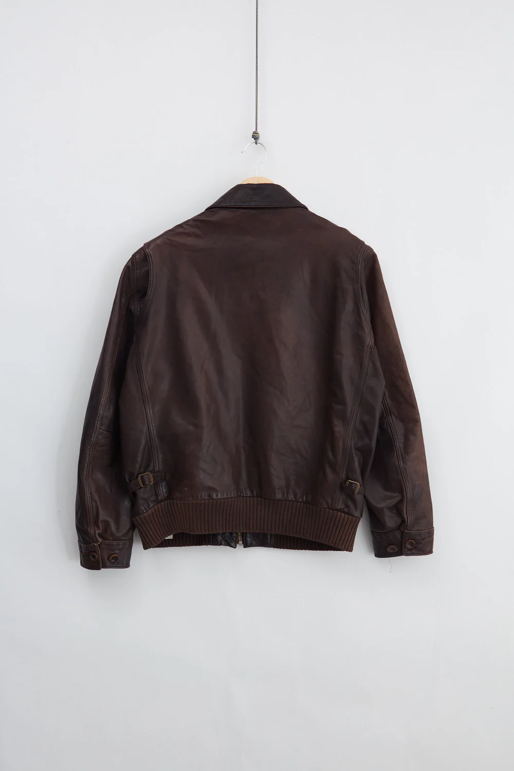 Timberland Leather Bomber Jacket (L) - Image 2