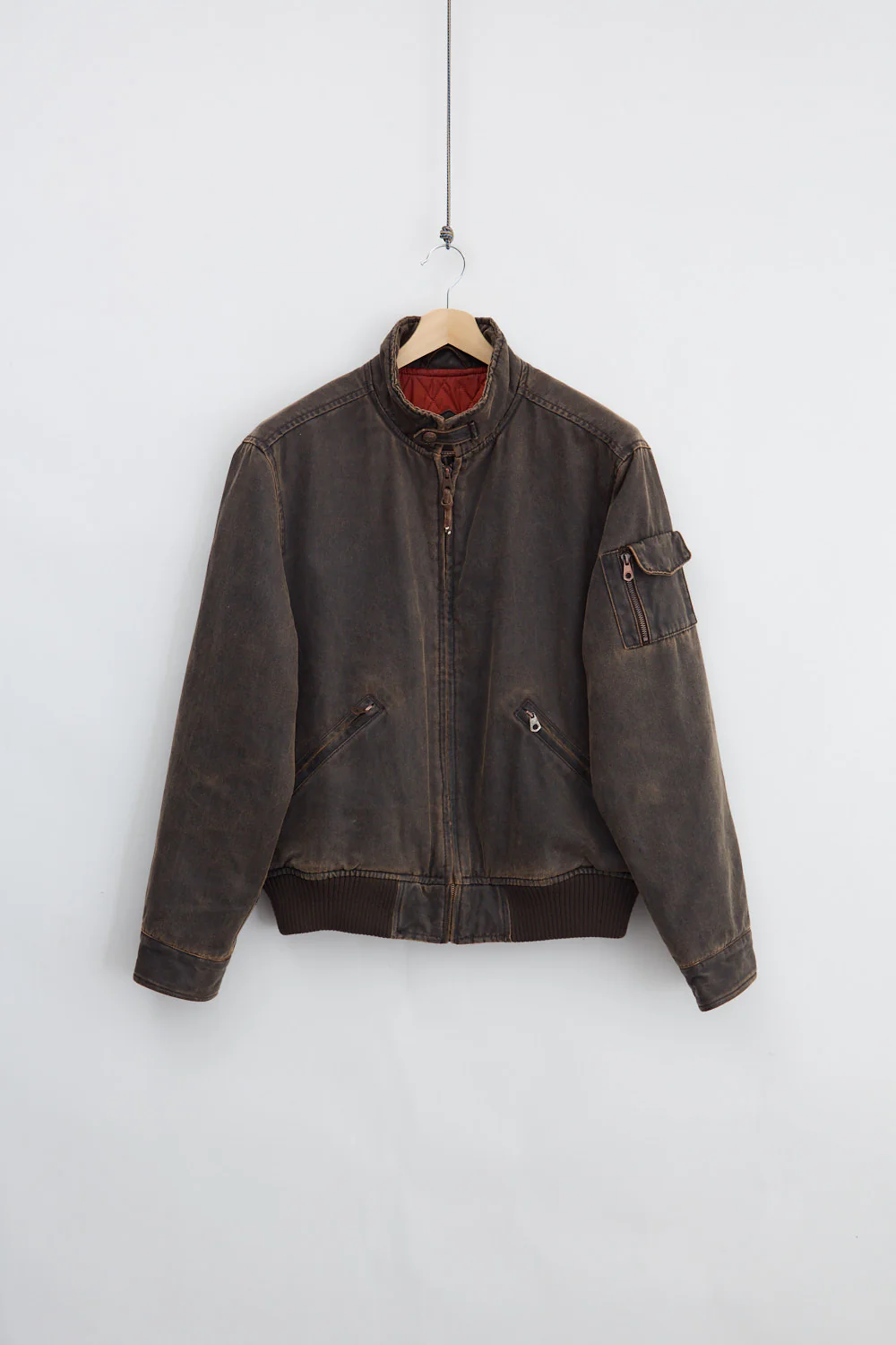 Marlboro Classics Padded Waxed Bomber Jacket (L)