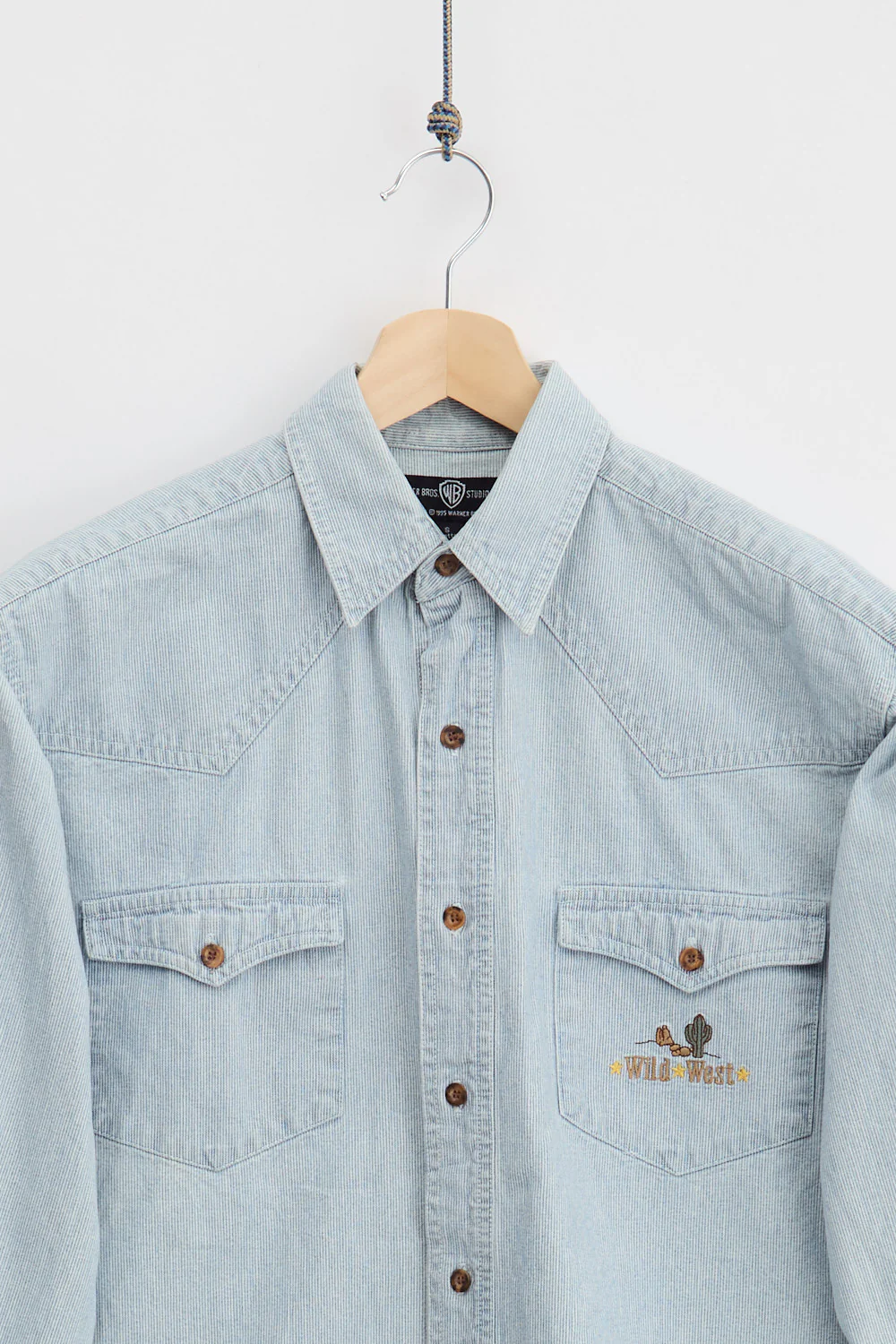 1995 Looney Tunes Western Denim Shirt (S) - Image 3