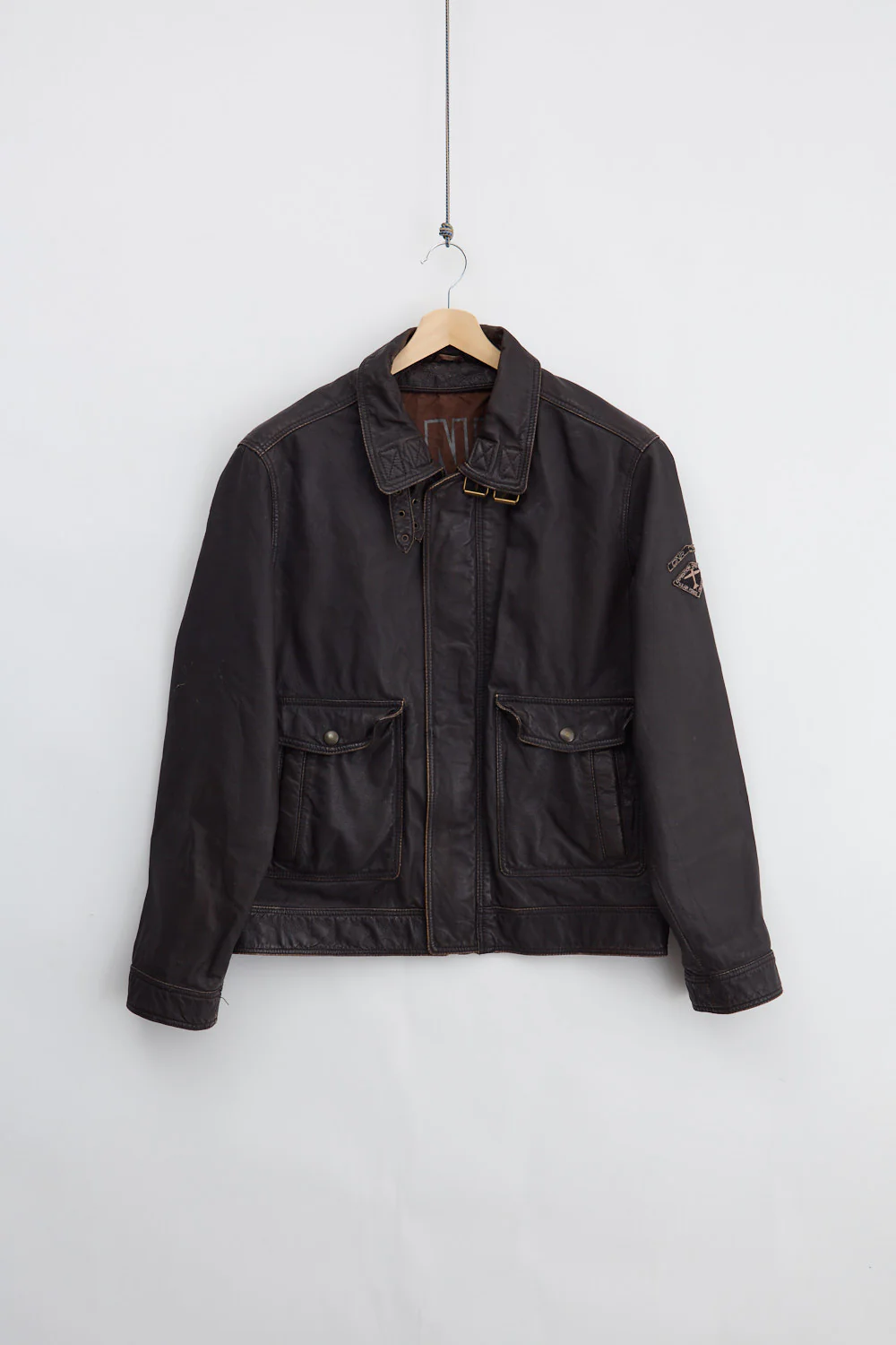 DNR Leather Bomber Jacket (XL)