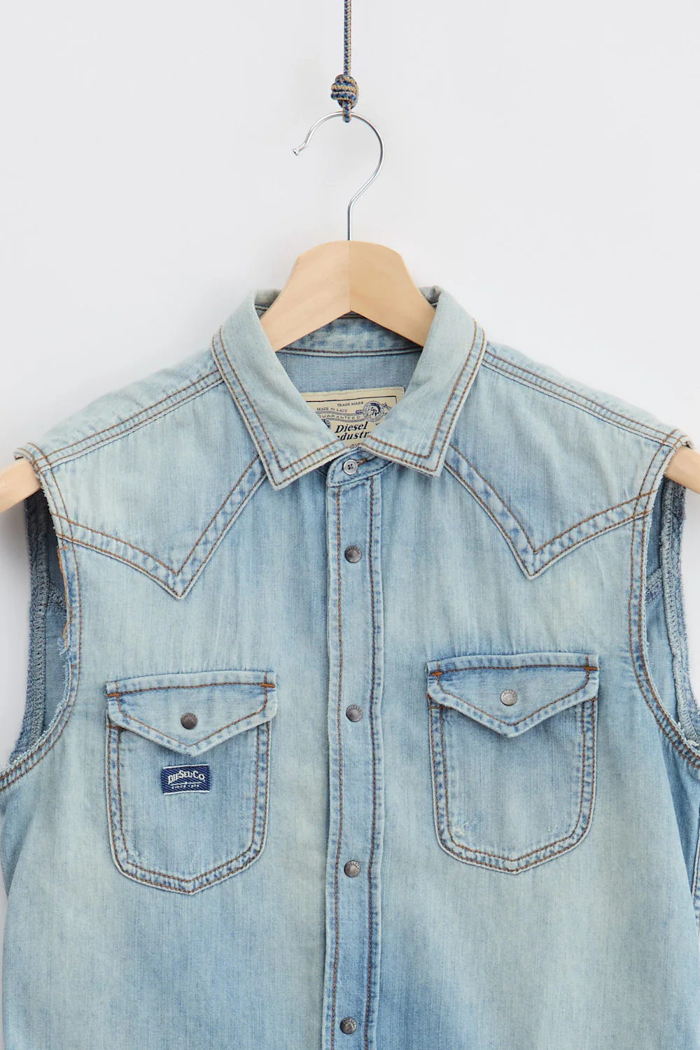 Diesel Shortsleeve Denim Vest (S) - Image 3