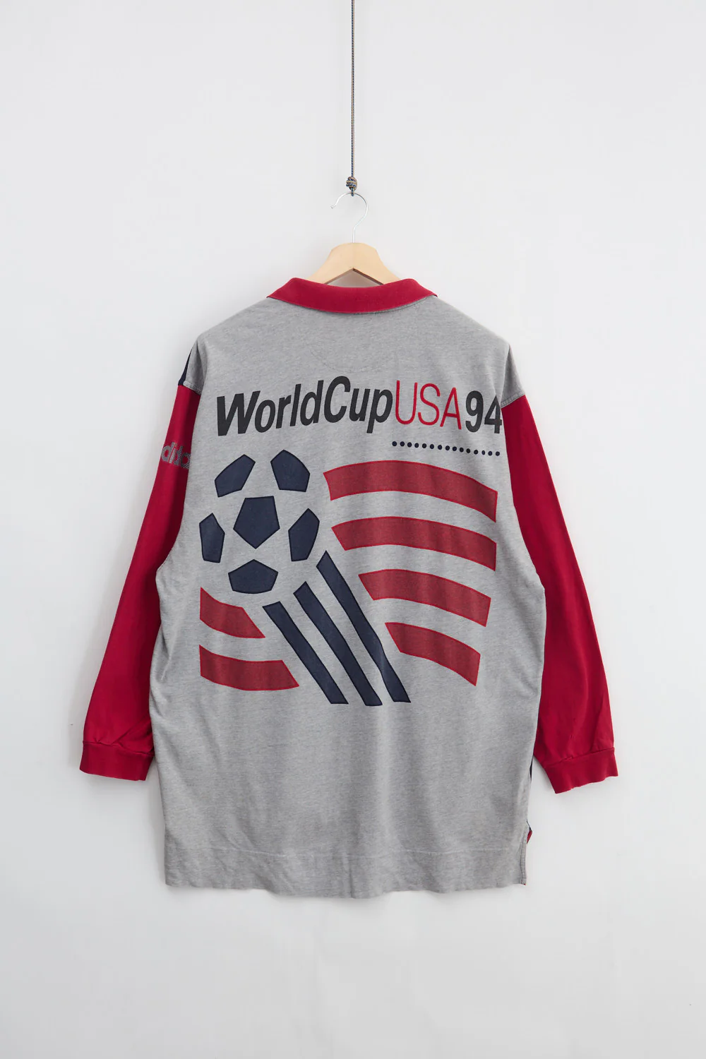 1994 Adidas USA World Cup Longsleeve Pique  (XL) - Image 3