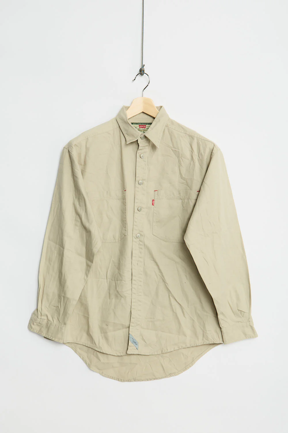 1993 Levi's beige denim shit (S)
