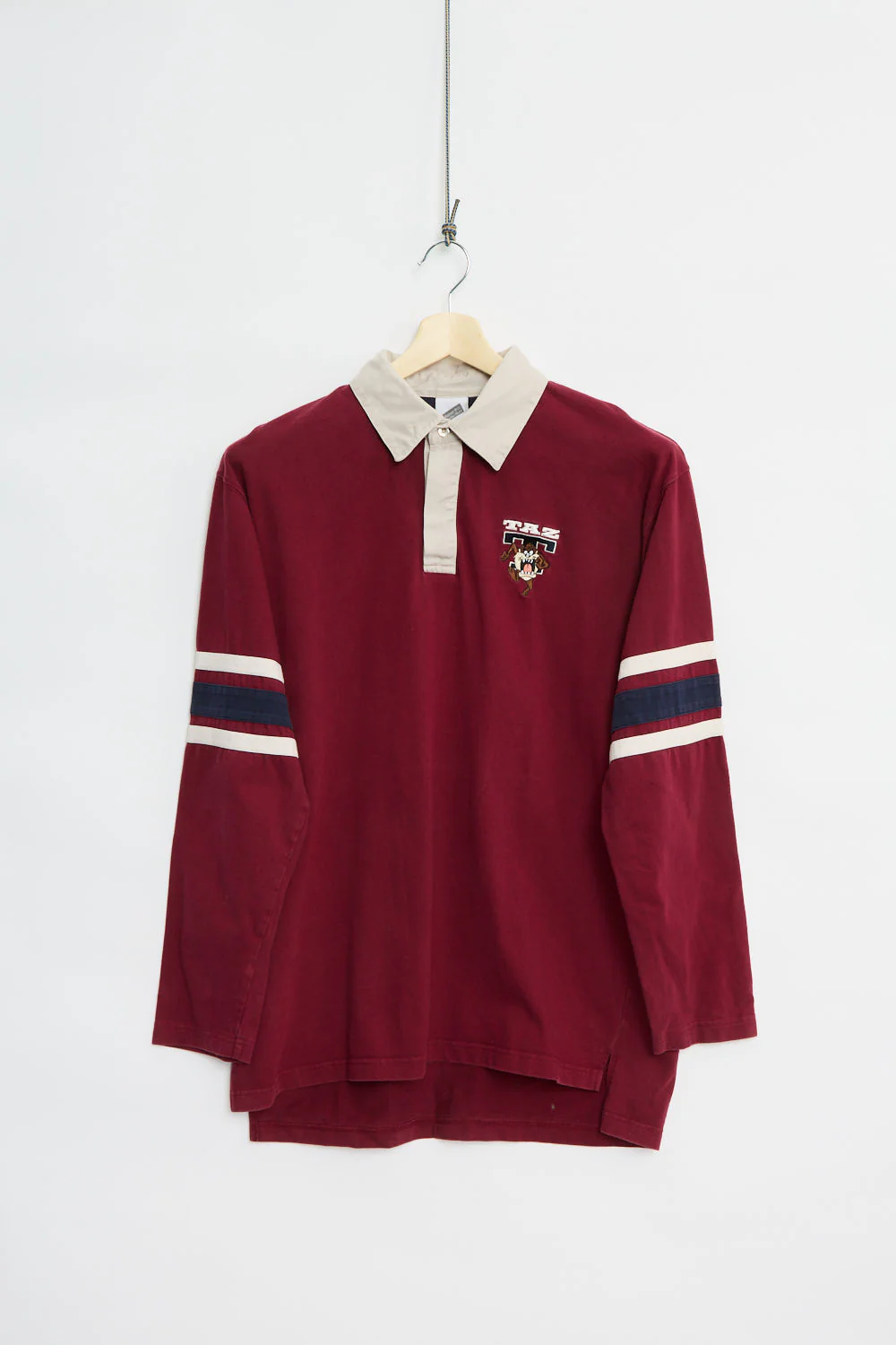 Y2K Warner Bros Taz Rugby shirt (XL)