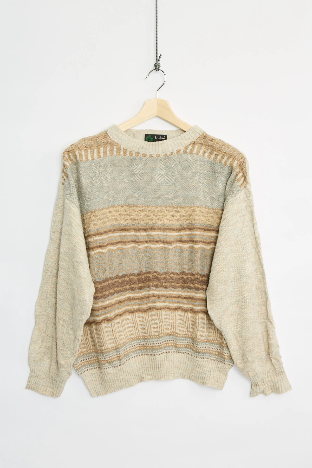 80's pattern knit (L)