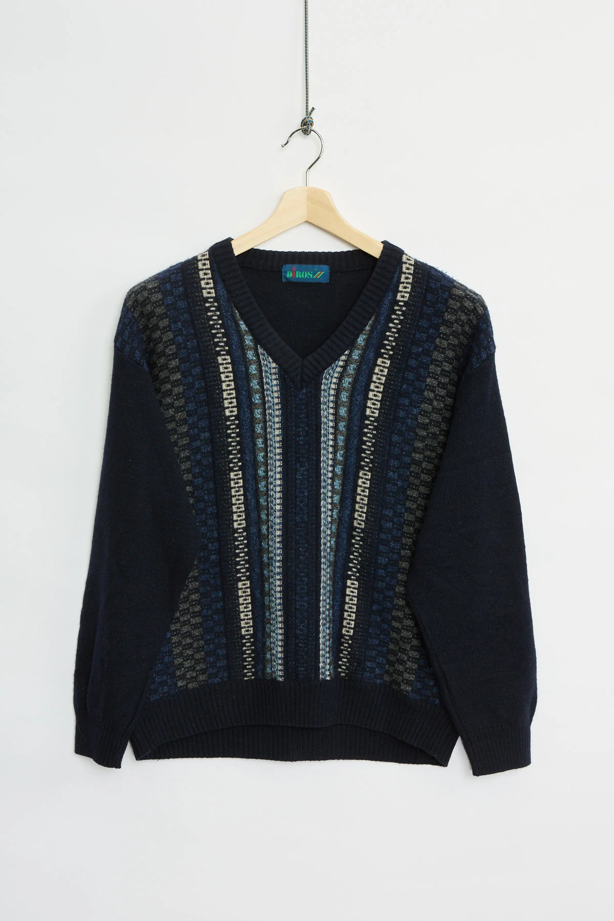 90's multiknit v-neck (M)