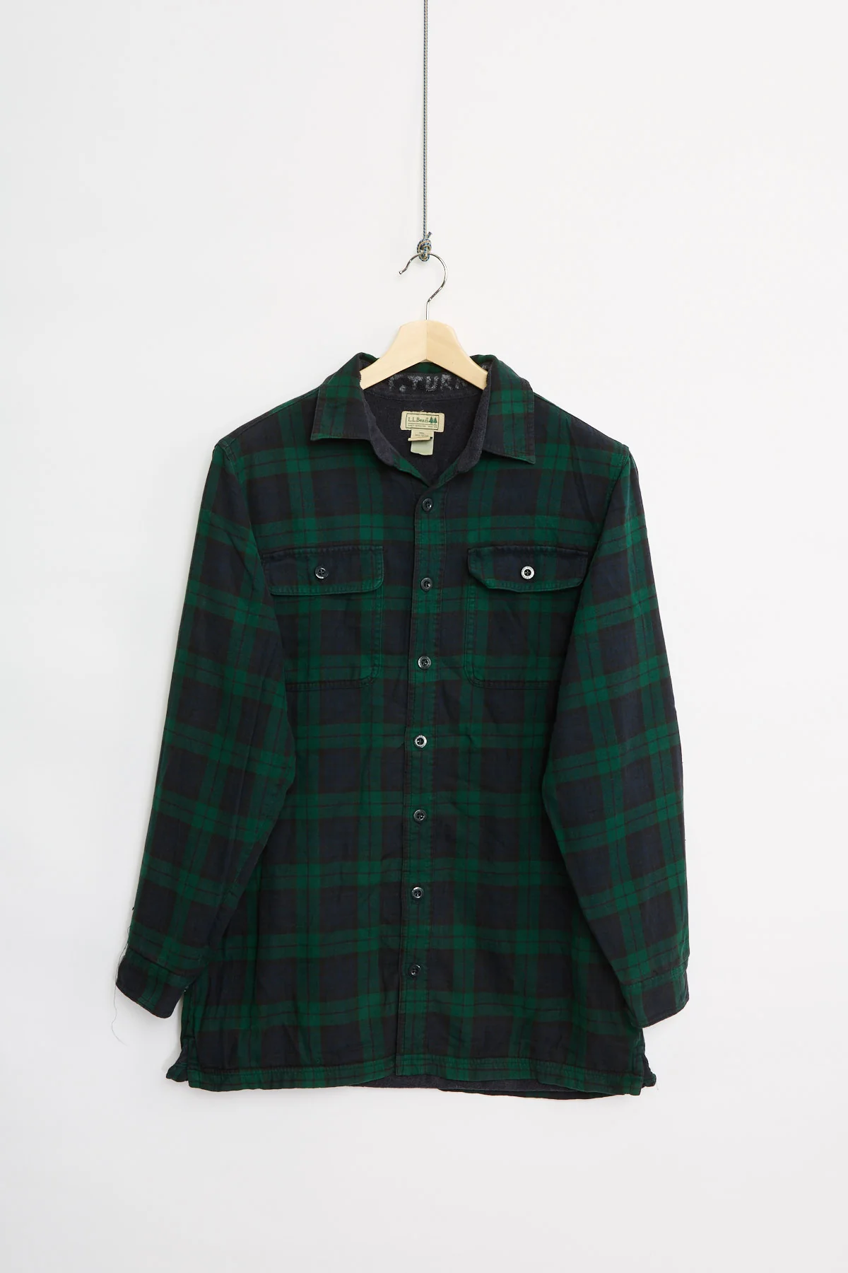 L.L. Bean fleece-lined flannel overshirt (M)