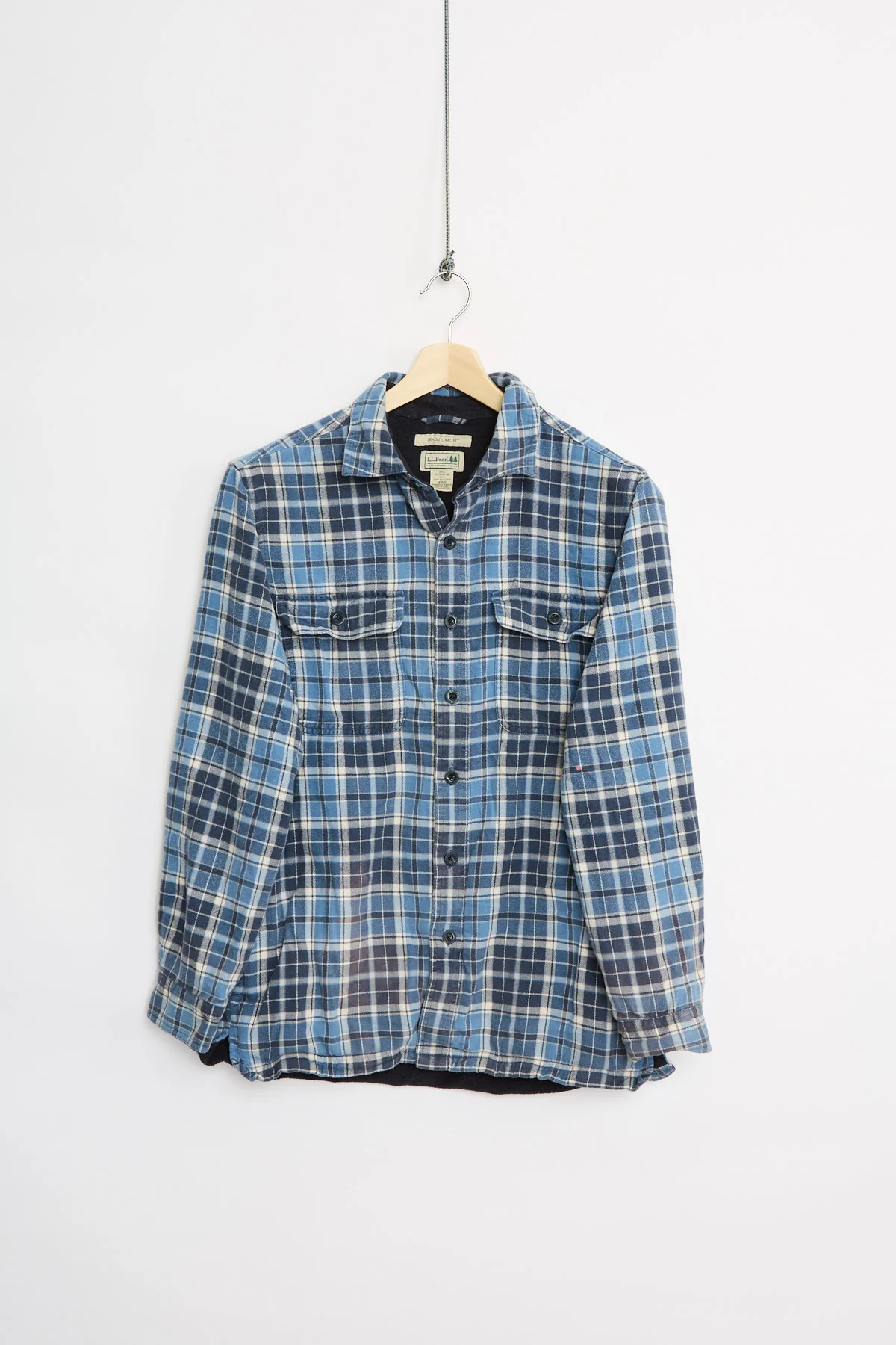 L.L. Bean fleece-lined flannel overshirt (M)