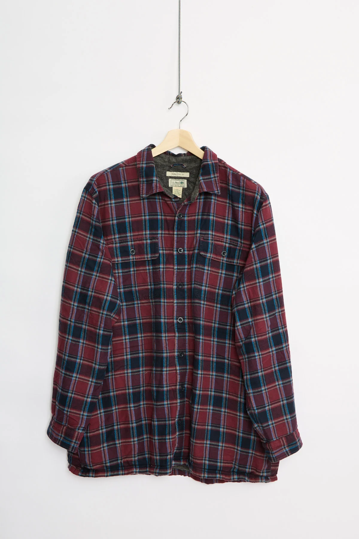 L.L. Bean fleece-lined flannel overshirt (XL)