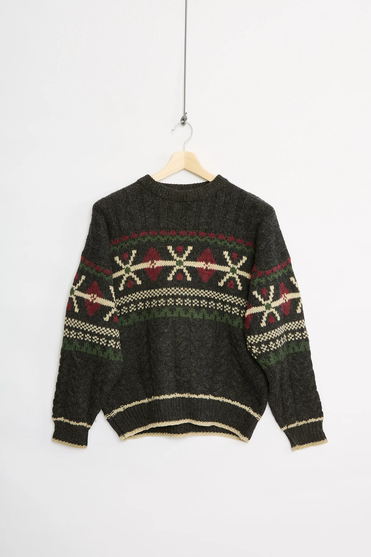 80's wool sweater (L)