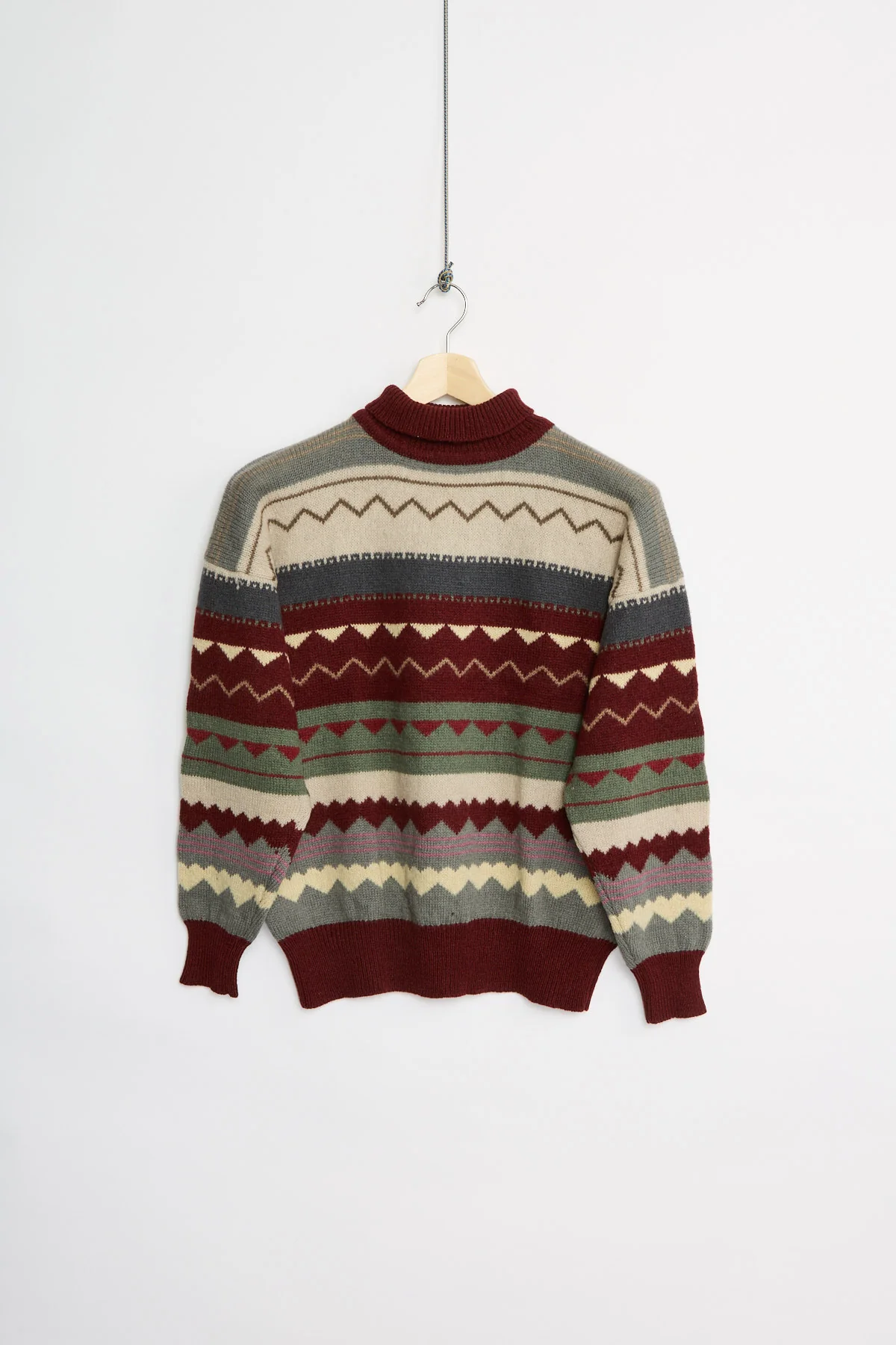 80's Shetland wool turtleneck (M)