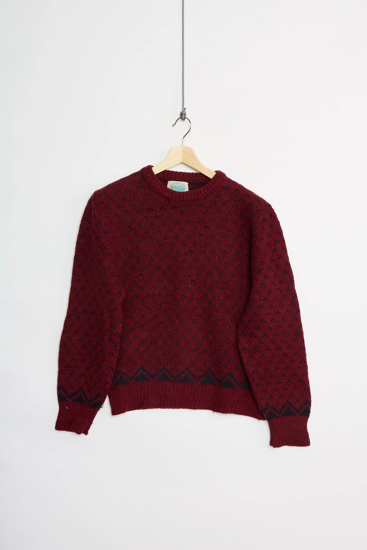 80's American wool sweater (M)