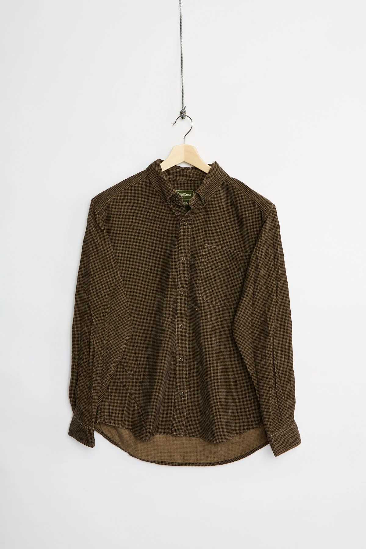 Eddie Bauer print cord shirt (L)