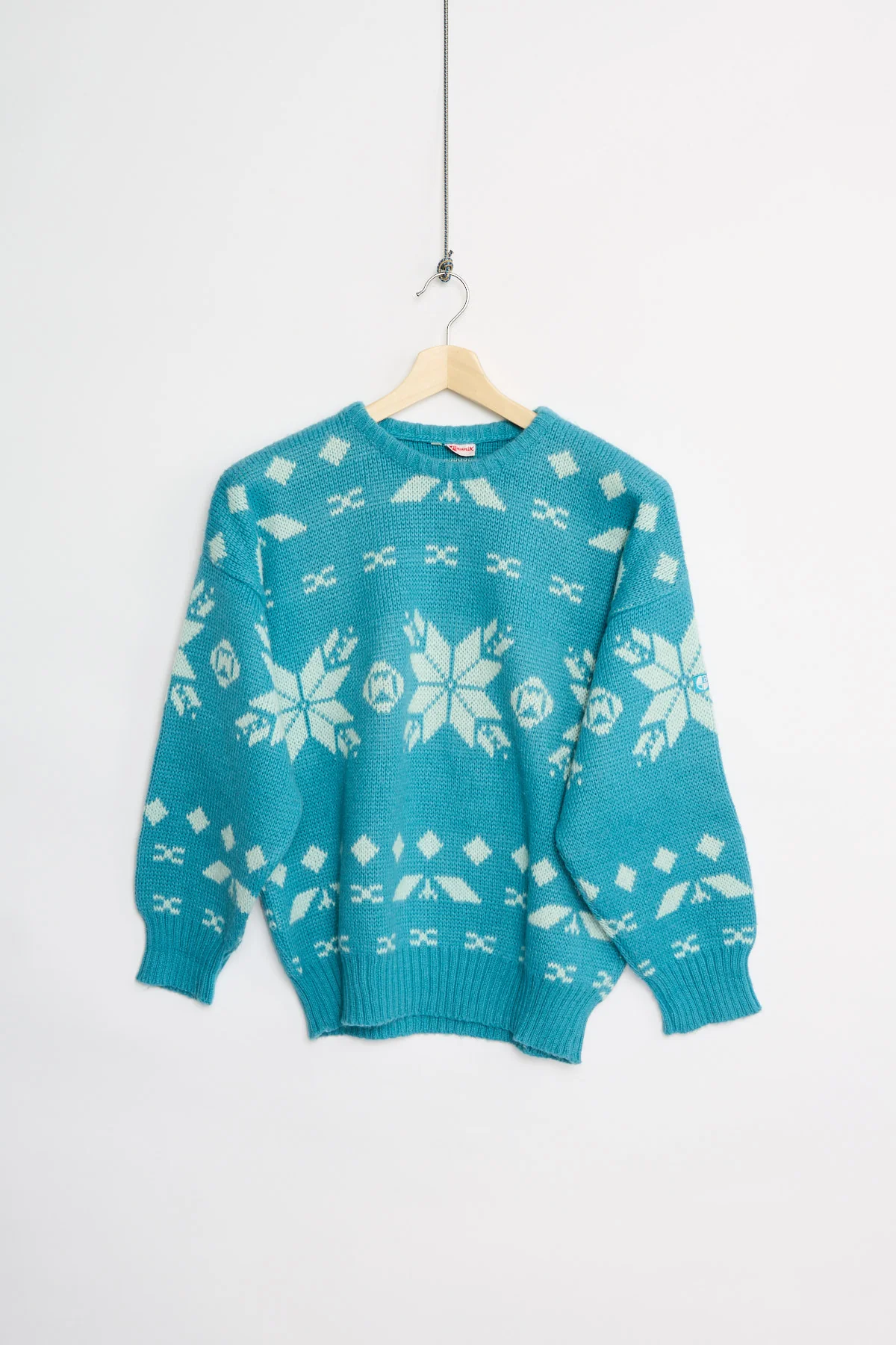 80's Italian nordic knit (L)