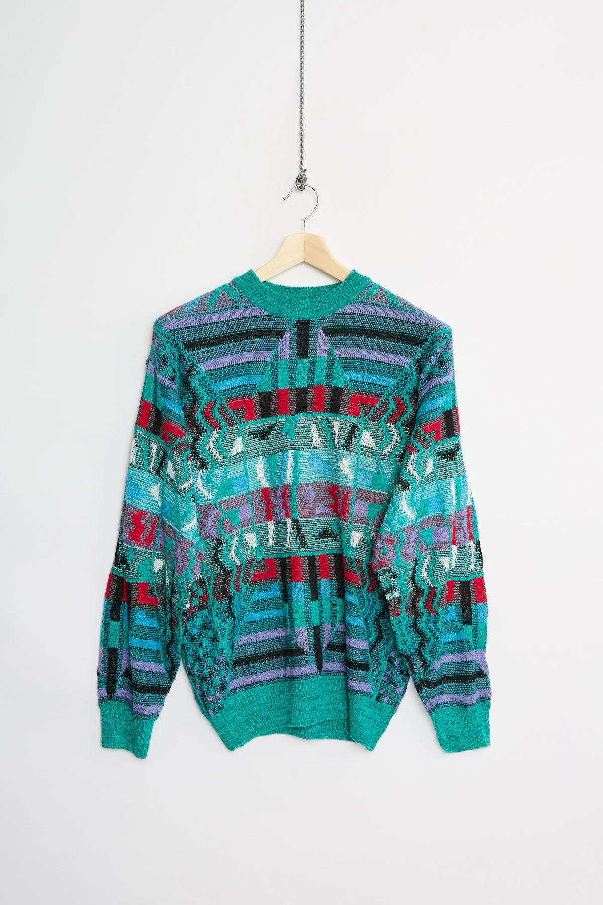 90's ramie/cotton knit (L)