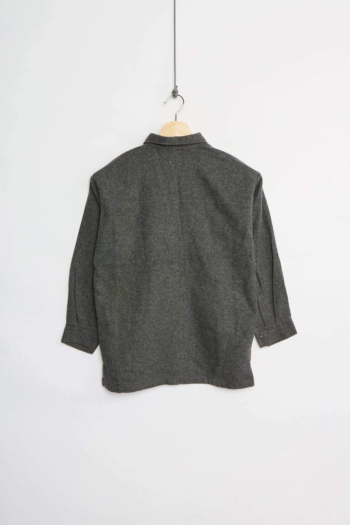 90's Lucky Luke wool zip overshirt (S) - Image 2