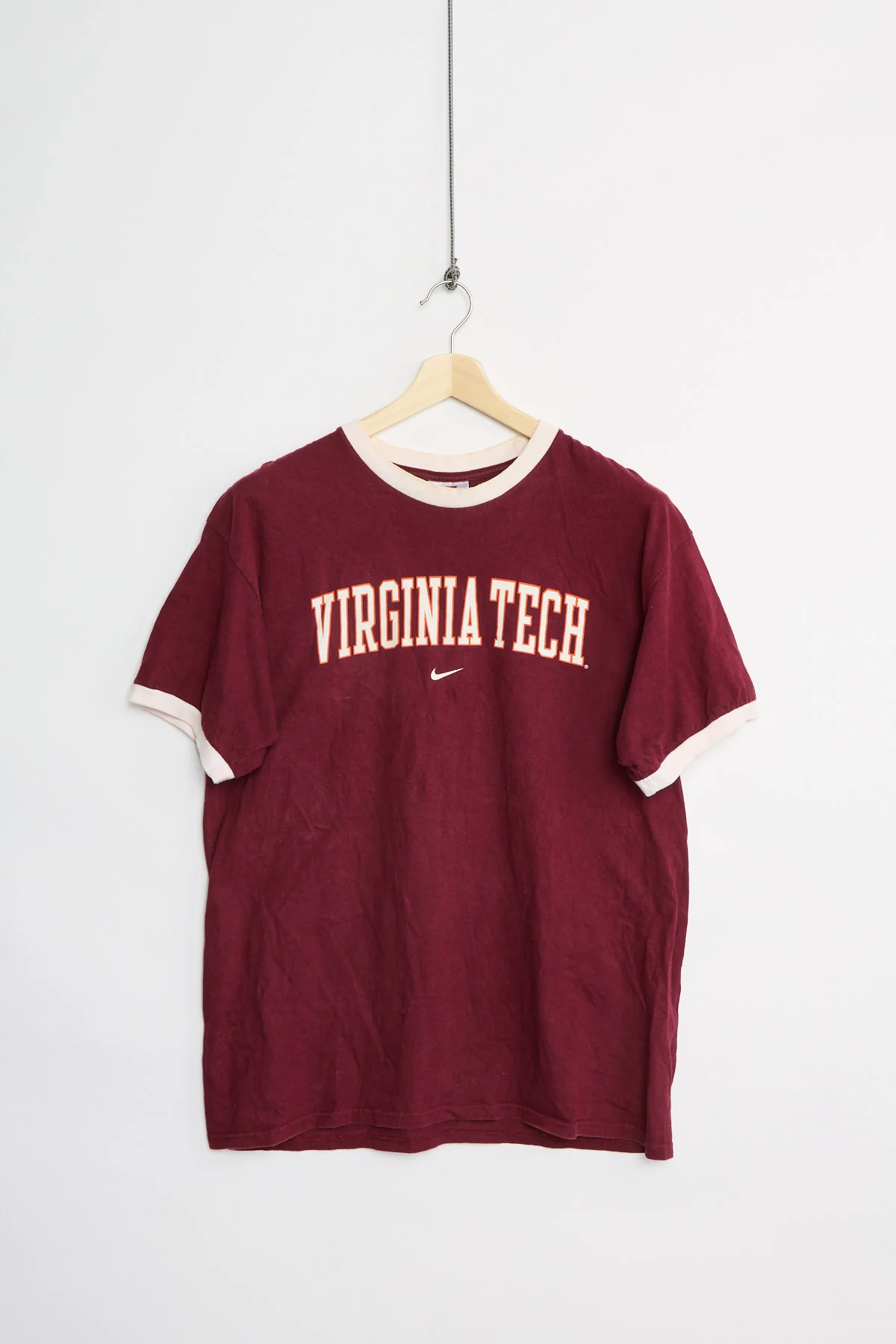 90's Nike Virginia Tech ringer tee (L)